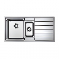 B&F Classic Linea LIB125R Double Bowl with Drainer
