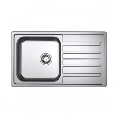 B&F OMB100 Omega Single Bowl Sink & Drainer Reversible