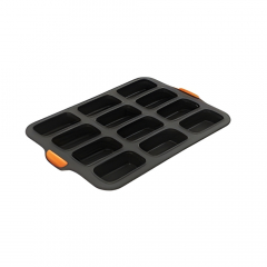 Loaf Pan Mini Silicone 12 Cup 355x245mm Grey