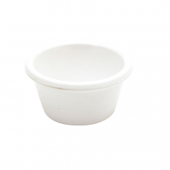 Ramekin Smooth 45ml White Melamine