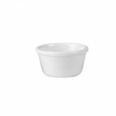 Ramekin Smooth 120ml White Melamine
