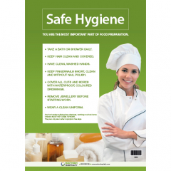 Food Safety Poster Safe Hygiene A3