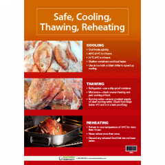 Food Safety Poster Safe Cooling A3