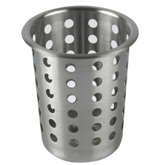 Cutlery Cylinder Perforated Stainless Steel