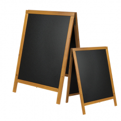 Securit Pavement Chalk Board Lacquered Teak Sandwich Board