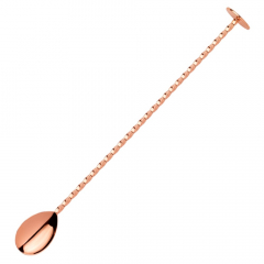 Barmaster Bar Spoon Flat End Copper 280mm