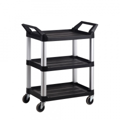 Black 3 Shelf Utility Cart