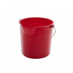 10L Round Bucket Red