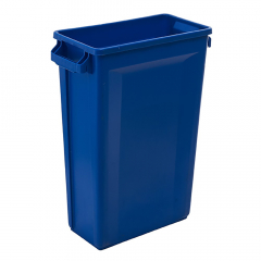 Blue Rectangular Slim Bin 87L