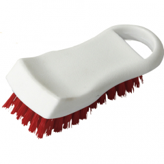 Brush with coloured bristles - Red