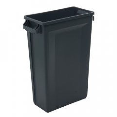 Grey Rectangular Slim Bin 87L