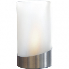 Table Lamp Pila Glass Stainless Steel