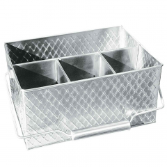Tablecraft Stainless Steel Caddy 4 compartments