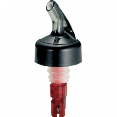 30ml Pourer with collar Smoke/Red