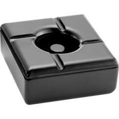 Windproof Melamine Black Ashtray