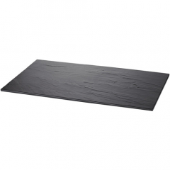 Tablecraft Melamine Faux Slate Platter Black 17.2 x 32.4cm