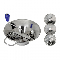 De Buyer Stainless Steel Food Mill 362mm with 3 Sieves