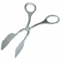 Chef Inox Cake Tongs Scissor Type Stainless Steel