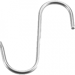 Stainless steel hook; 1 point; fixed; 160 x 6mm