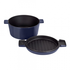 Stanley Rogers Cast Iron French Oven Mid Blue