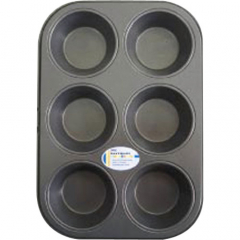 Pro.cooker Non-Stick 6 Cup Texas Muffin Tin