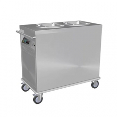 Culinaire Dual Tube Mobile Plate Dispensers with Static Heating