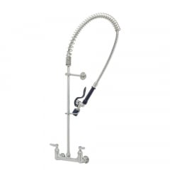 T&S Stainless Steel Pre-Rinse Wall Mount Mixing Faucet 8in