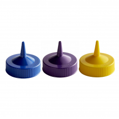Vollrath Traex Wide-Mouth Squeeze Bottle Single-Tip Caps