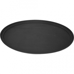 Black Non-Slip Oval Fibreglass Tray 
