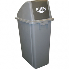 60L Grey Swing Top Bin