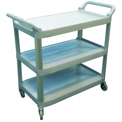 Essentials Grey 3 Tier Trolley 1030x510x960mmH