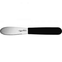 Cutlery Pro Butter Spreader Serrated 9cm Black