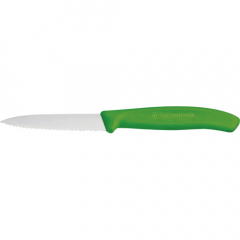 Victorinox 80mm Green Serrated Paring Knife