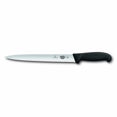 Victorinox Fibrox Slicing Knife Serrated Pointed Tip 25cm