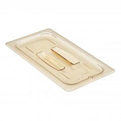 Cambro High Heat GN H-Pan Handle Lid 1/3 Amber