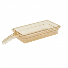Cambro High Heat GN H-Pan Single Handle 1/3 65mm Amber