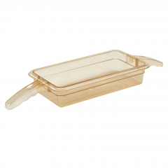 Cambro High Heat GN H-Pan Double Handle 1/3 65mm Amber