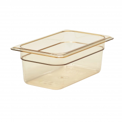 Cambro High Heat GN H-Pan 1/4 100mm Amber