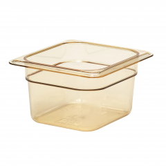 Cambro High Heat GN H-Pan 1/6 100mm Amber