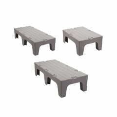 Cambro Dunnage Rack Solid Top Speck Grey 