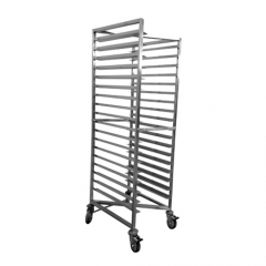 Stainless Bakers Trolley Z Frame for 18 inch trays