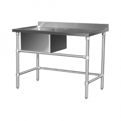 Essentials Sink Bench Stainless Steel 1500x600mm Left Hand