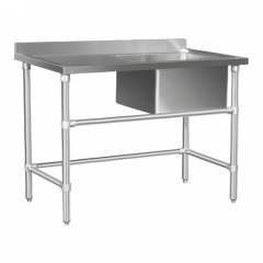 Essentials Sink Bench Stainless Steel 1500x600mm Right Hand