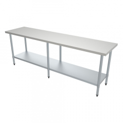 Essentials Collection -Work Bench Stainless Steel 2400x600mm
