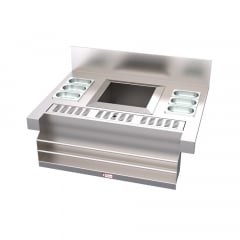 Simply Stainless Cocktail Station Stainless Steel 950mm x 700mm