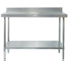Simply Stainless Work Bench With Splash Back 600mm