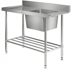 Simply Stainless Dishwash Inlet Bench With Sink