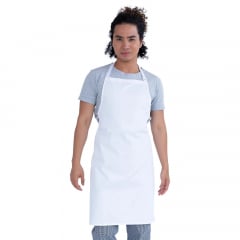 Essentials White Polycotton Bib Apron