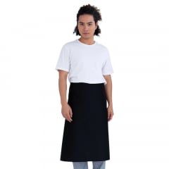 Black 3/4 Polycotton Waist Apron