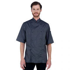 New York Mens Chef Jacket Short Sleeve